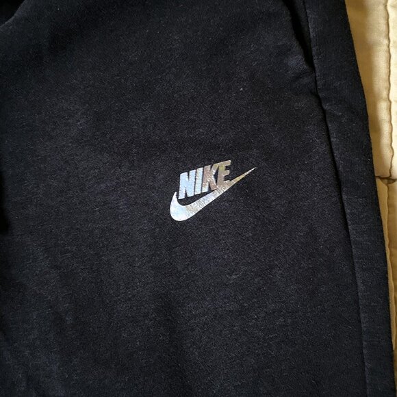 Silver Logo Nike Joggers - Picture 5 of 8